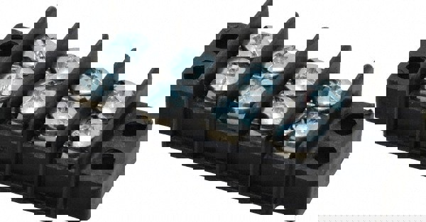 4 Poles, 300 Volt, 30 Amp, -40 to 266°F, Polyester Thermoplastic, Polyester Thermoplastic Multipole Terminal Block